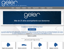 Tablet Screenshot of geler.com